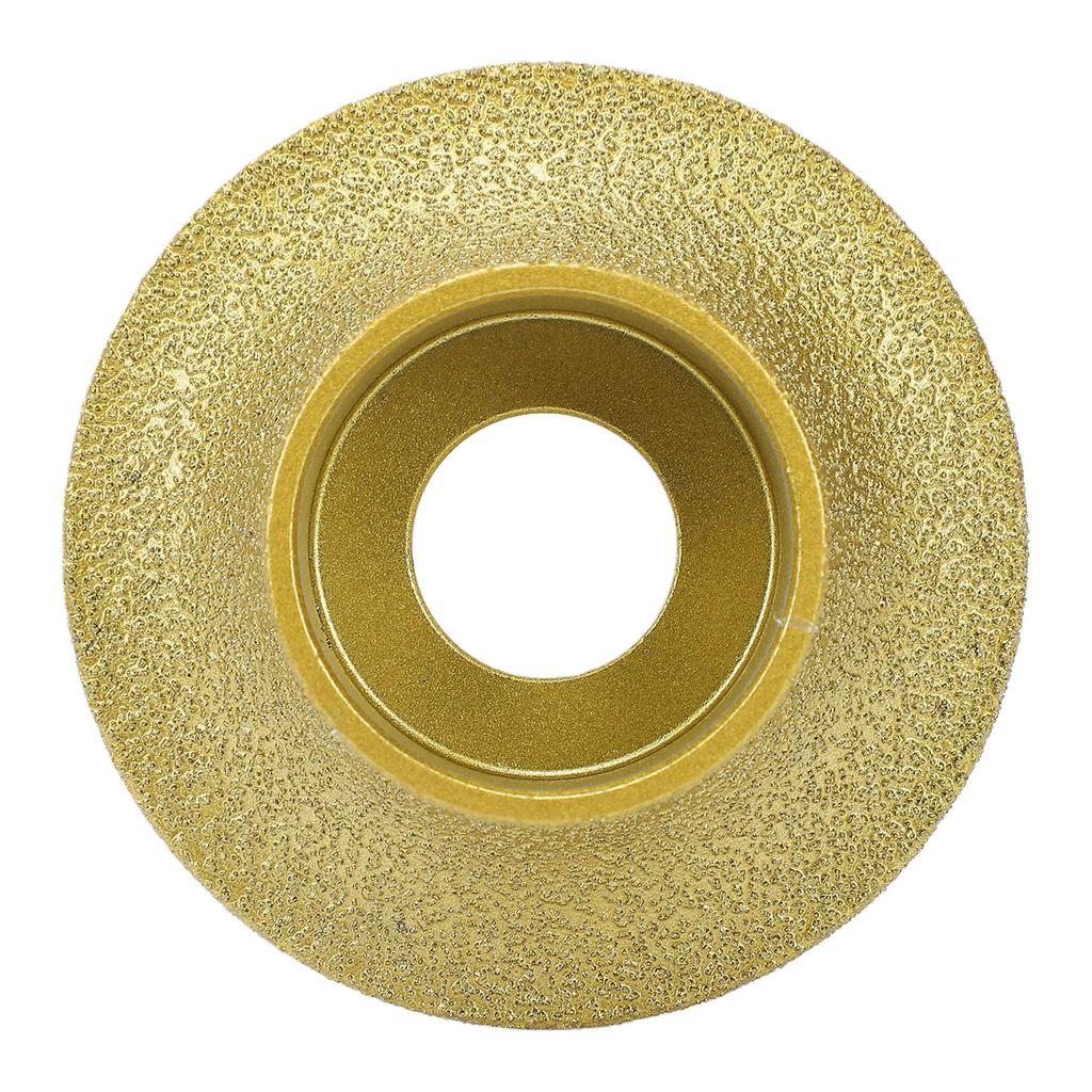 Edges Grinding Wheel 3 Inch 60 Grit Profile Hand Wheel for 20mm Thick Ceramic Tiles Quartz Marble Granite