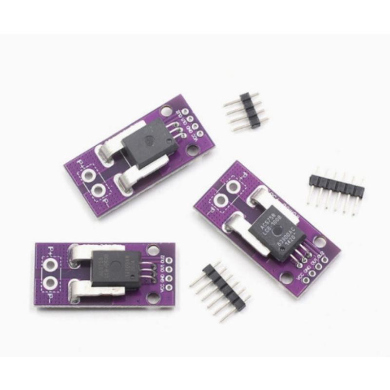 Acs758 Acs758Lcb-050B-Pff-T 50A/100A/200A Linear Hall Current Sensor Module Current Detection For Arduino Rc Model Connector
