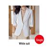 Women's Green Short-Sleeved Blazer & Skirt Set, 2024 Petite Spring/Summer Collection