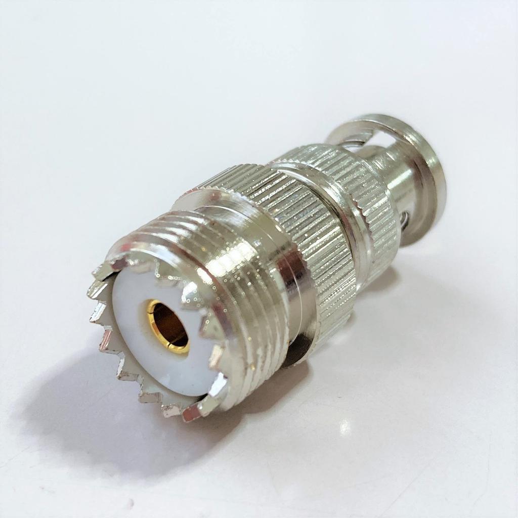 BNC M-Type Conversion Connectors (2-Pack) - BNC Male To M-Type Female, BNCP To MJ for Portable Radios, Amateur Radios, and More