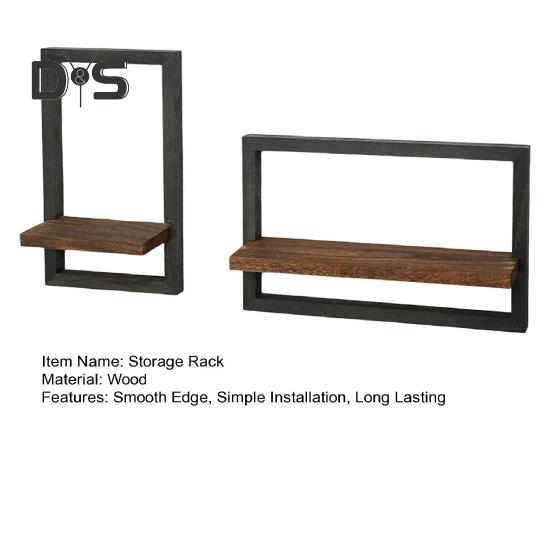 2/4Pcs Wooden Floating Shelf Storage Racks Smooth Edge Burr Free Simple Installation Wall Storage Shelves Display Shelf Set