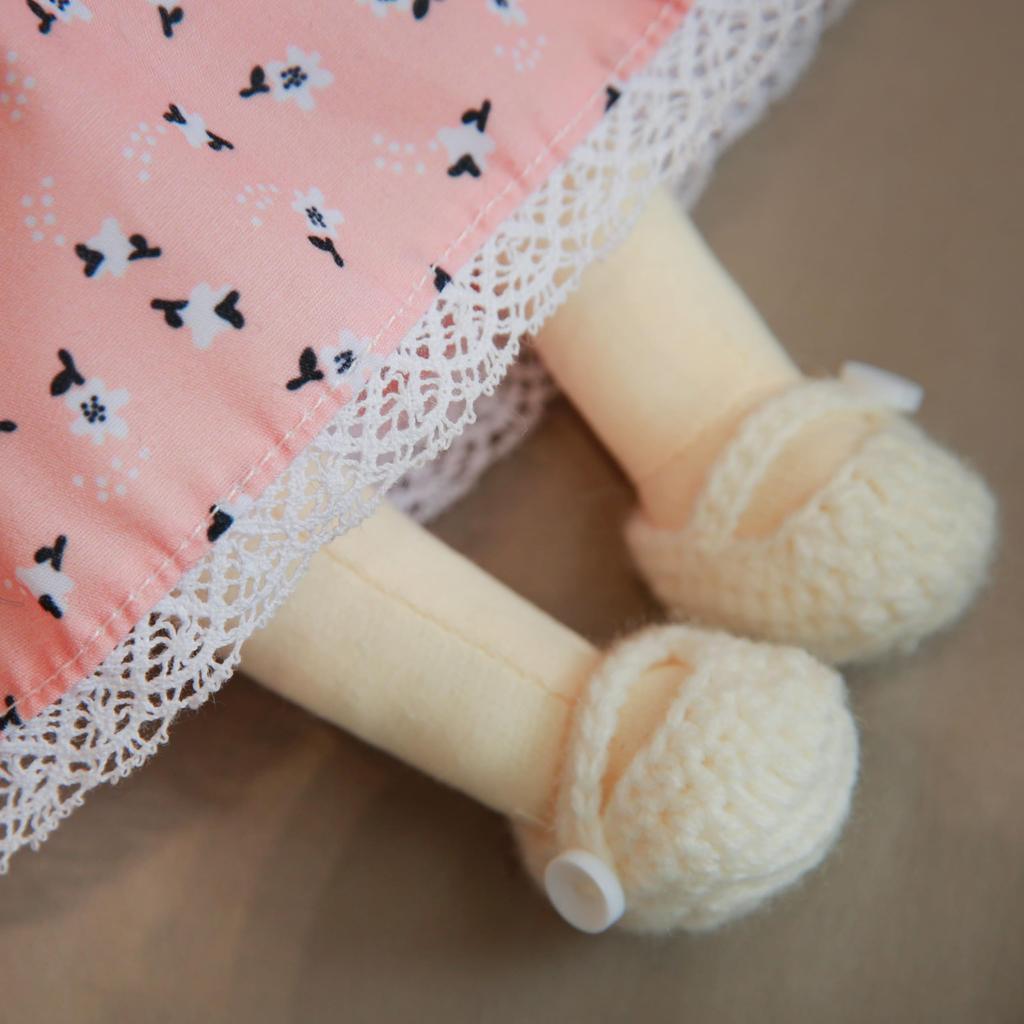 BlissfulPixie Waldorf Handmade Doll Cute Plush Girl Perfect for Kids Doll, - Julka, 30cm, Soft, Doll,