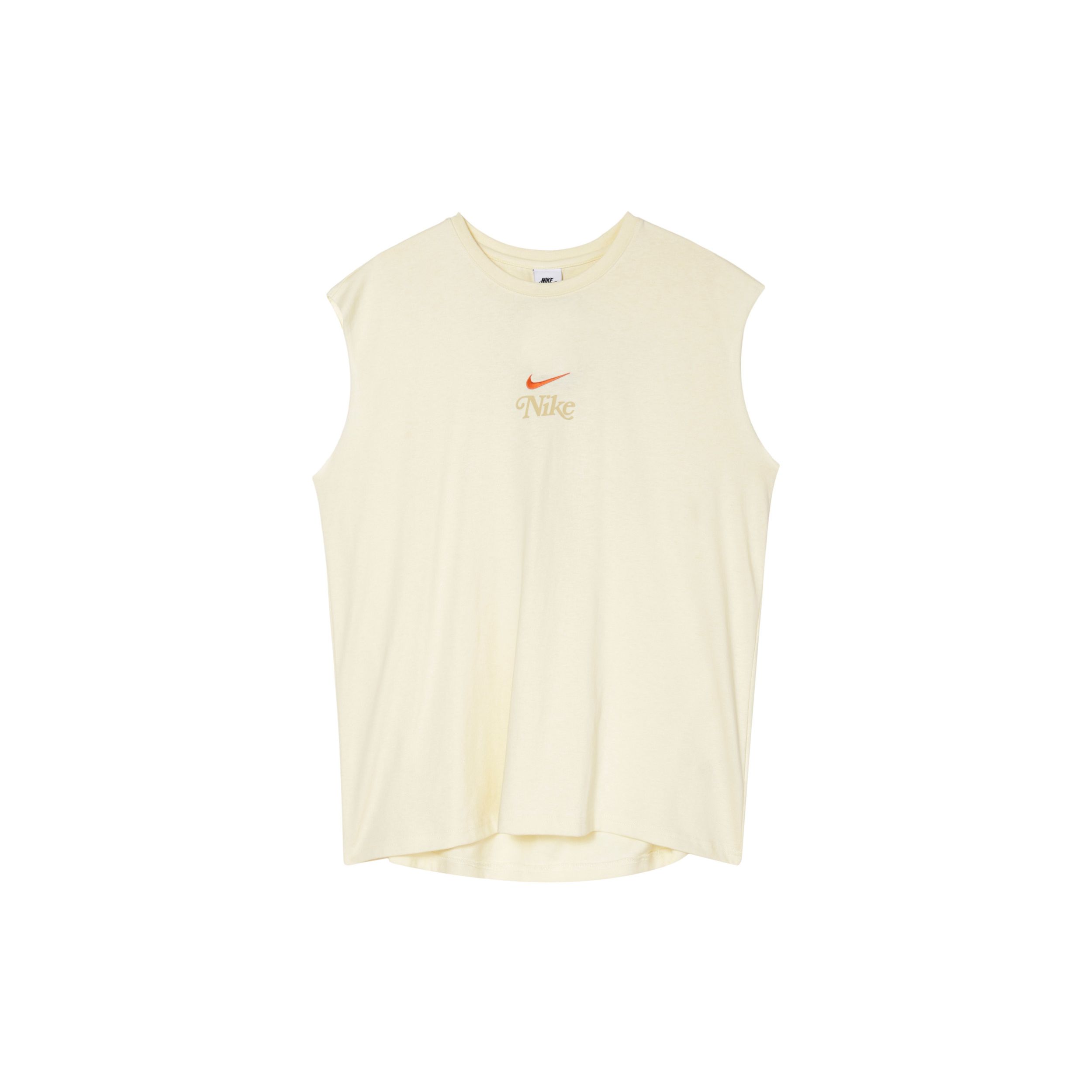 

Nike Sportswear Comfortable Round Neck Letter Print Sleeveless Vest Men Tops Coconut-Milk HM4455113 2XL