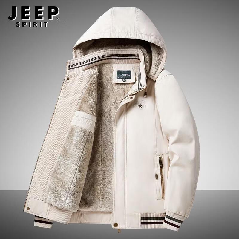 JEEP SPIRIT Men's Fleece-Lined Winter Utility Jacket