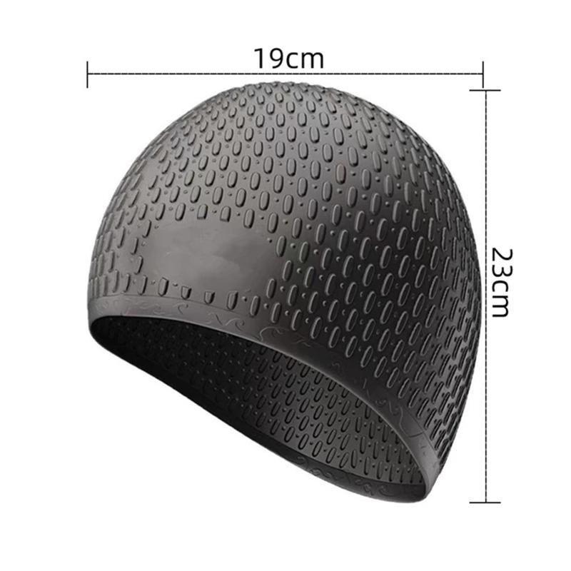 Professional Durable Silicone Swimming Cap With Ear Pockets For Adults And Teens Protects Long Hair And Provides High Elasticity