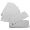 10Pcs Stainless Steel Metal Sign Name Signs Diy Engraving Blank Signs Multi-function Signs Blanks Door Label Hotel Room Number