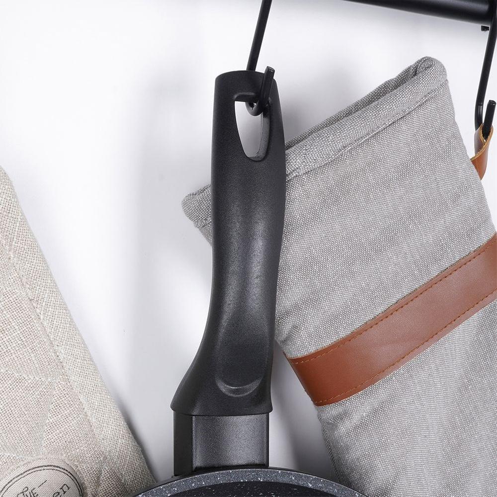 Granite frying pan with glass lid GRANDE 28 cm