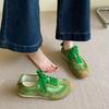 2025 spring and summer new women's shoes flat-bottomed retro lightweight breathable casual versatile sports shoes