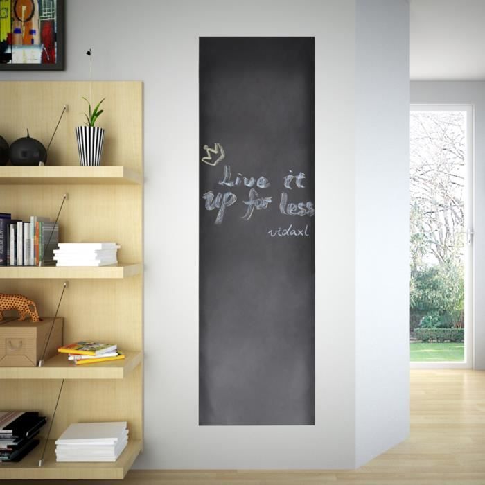 Tableau autocollant avec craies, Toile murale 0,6 x 2m 2 rouleaux