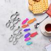 4 PCS Fish Cookie Cutter Stainless Steel Fish Shaped Cookie Cutter  Aquatic Animal Fish Molds Cake Pastry Fondant Decorate Tools