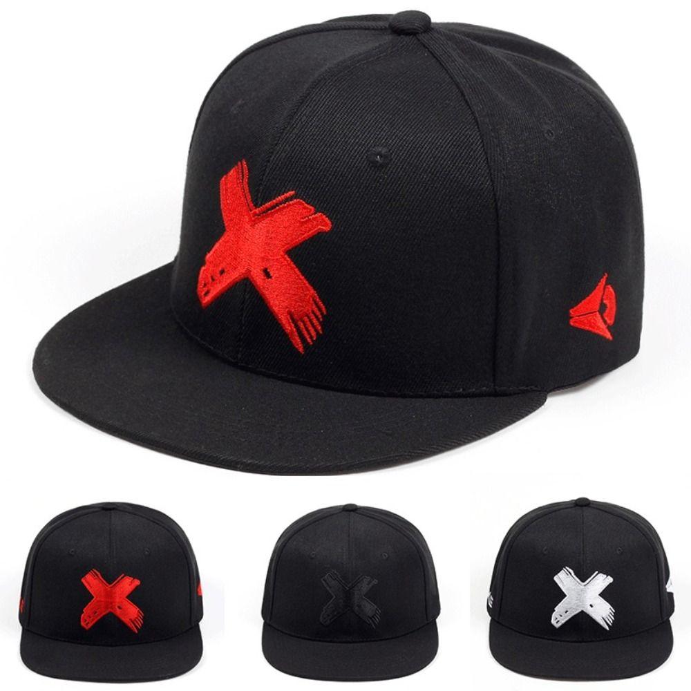 X Embroidery Hip-hop Hats Polyester Snapback Baseball Hat Trend Baseball Caps  Spring Autumn