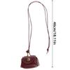 Trendy Long Sweater Chain Necklace Leather Coin Purse Pendant Collarbone Chain Fashion Jewelry Accessories for Women
