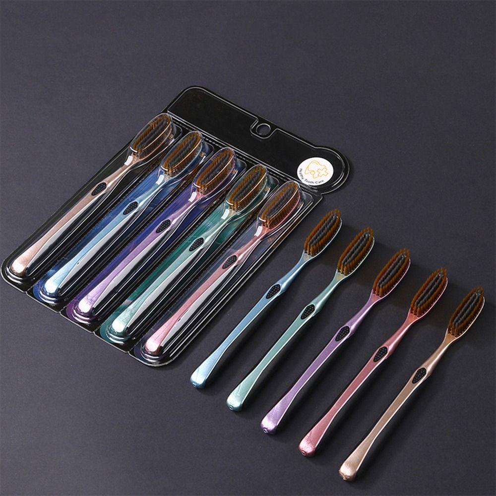 5PCS Large Long Head Huge Head Toothbrush Whitening Teeth Cleaning Brush for Daily Use