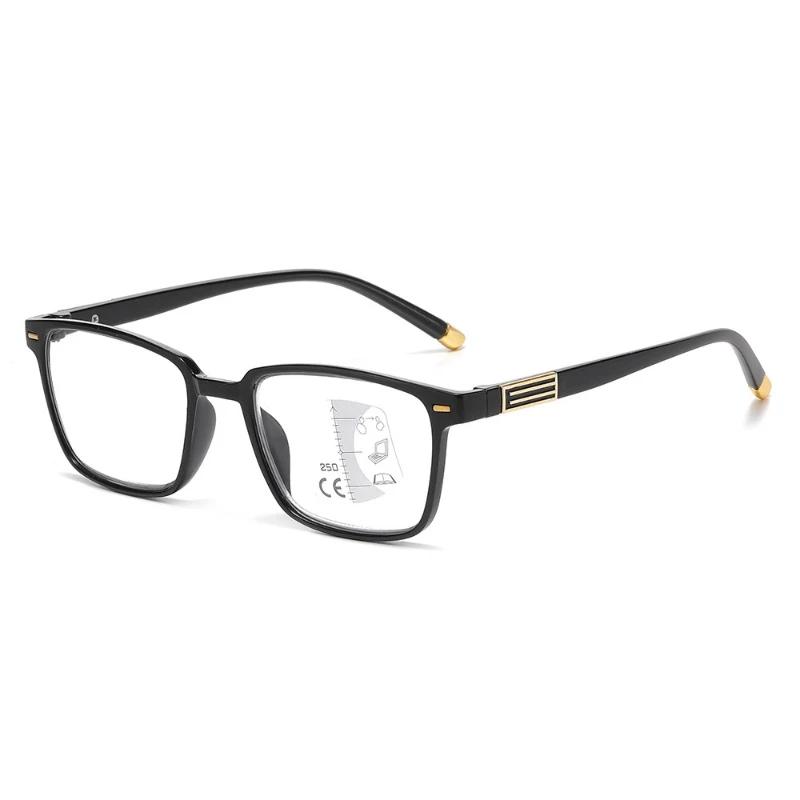 Classic Square Multifocal Presbyopia Glasses for Women Men Fashion Sports Near Far Eyeglasses +1.0 To +4.0