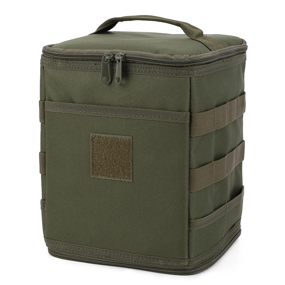 

Футляр для зберігання пічки для кемпінгу Багатофункціональний ящик для зберігання пропанової плити Зносостійкий кошик для пікніка на відкритому повітрі великої місткості армія зелений колір