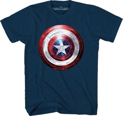 Captain America Movie Covered Light Marvel Comics Licensed Children s T-shirt 110