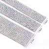 Color Rhinestone Diamond Strip Diy Accessories Row Diamond Tape Diamond Strip Diamond Sticker Self-Adhesive Jewelry Adhesive Clothing Accessories