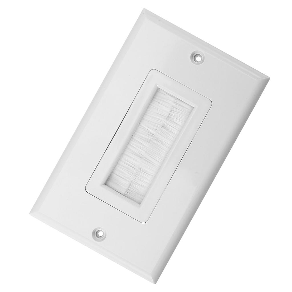 Plastic Anti dust Brush Cable Wall Plate Port Insert Cover Outlet Mount Multimedia Panel New #1