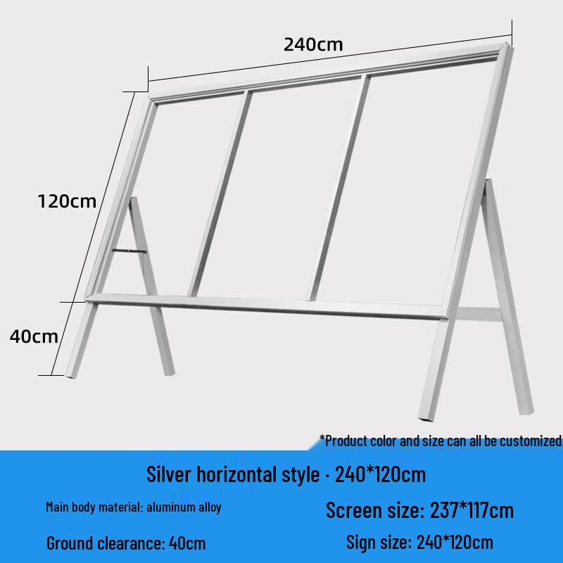 Outdoor Vertical Windproof Poster Stand