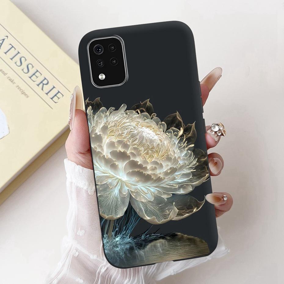 Beautiful Floral Painting Phone Case For LG K42 K52 K62 2020 Black Silicone Soft Cover For LG K62+ K52 (Brazil) Cases Bumpers