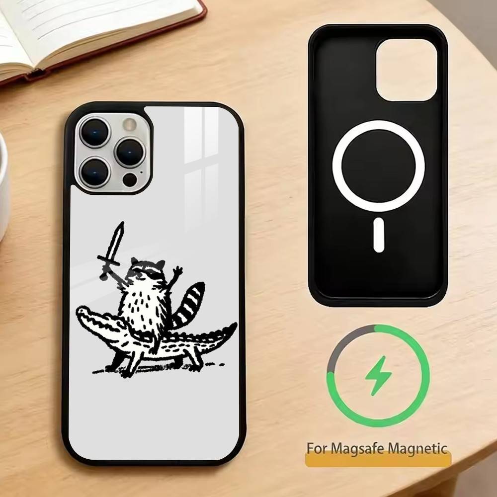 

Riding animals Phone Case For iPhone17,16,15,14,13,12,11 Plus,Pro Magnetic For Magsafe Wireless Charging iPhone11PROMAX