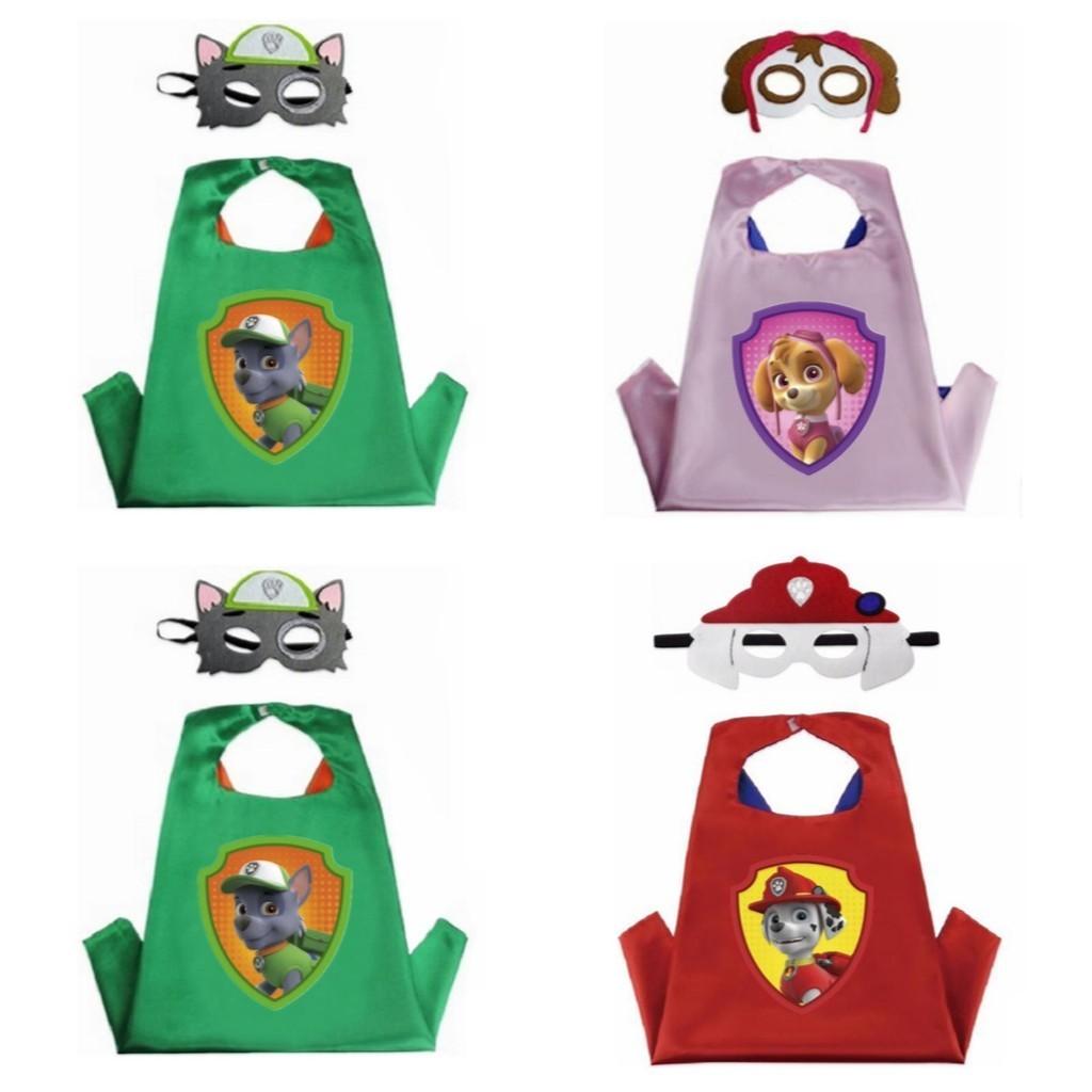 Poutavý kostým pláště a masky Tlapkové patroly pro cosplay na dětské maškarní večírky