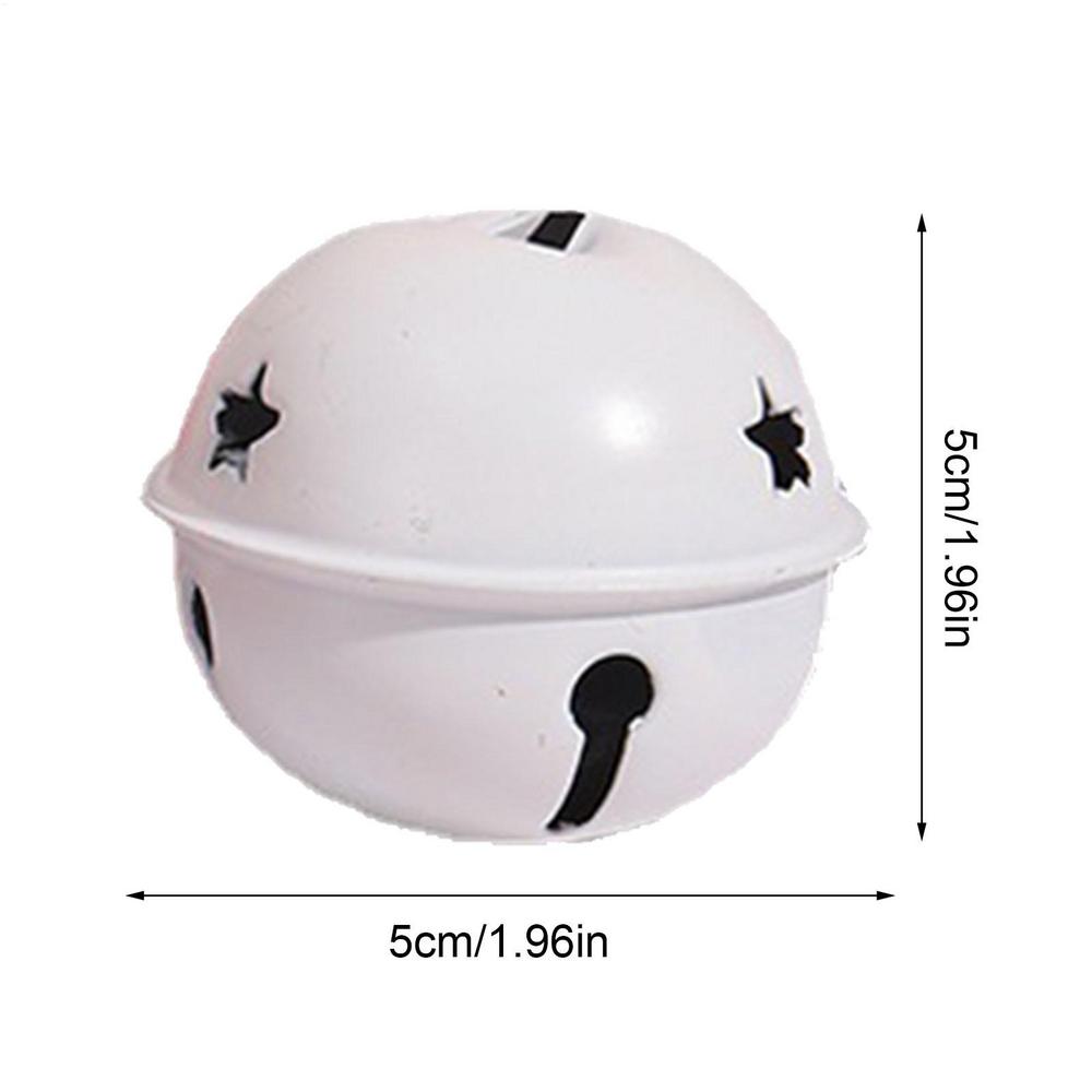 5 Pcs Silver Gold Jingle Bells Pendants Hanging Christmas Tree Ornaments Christmas Decorations Party DIY Crafts Accessories