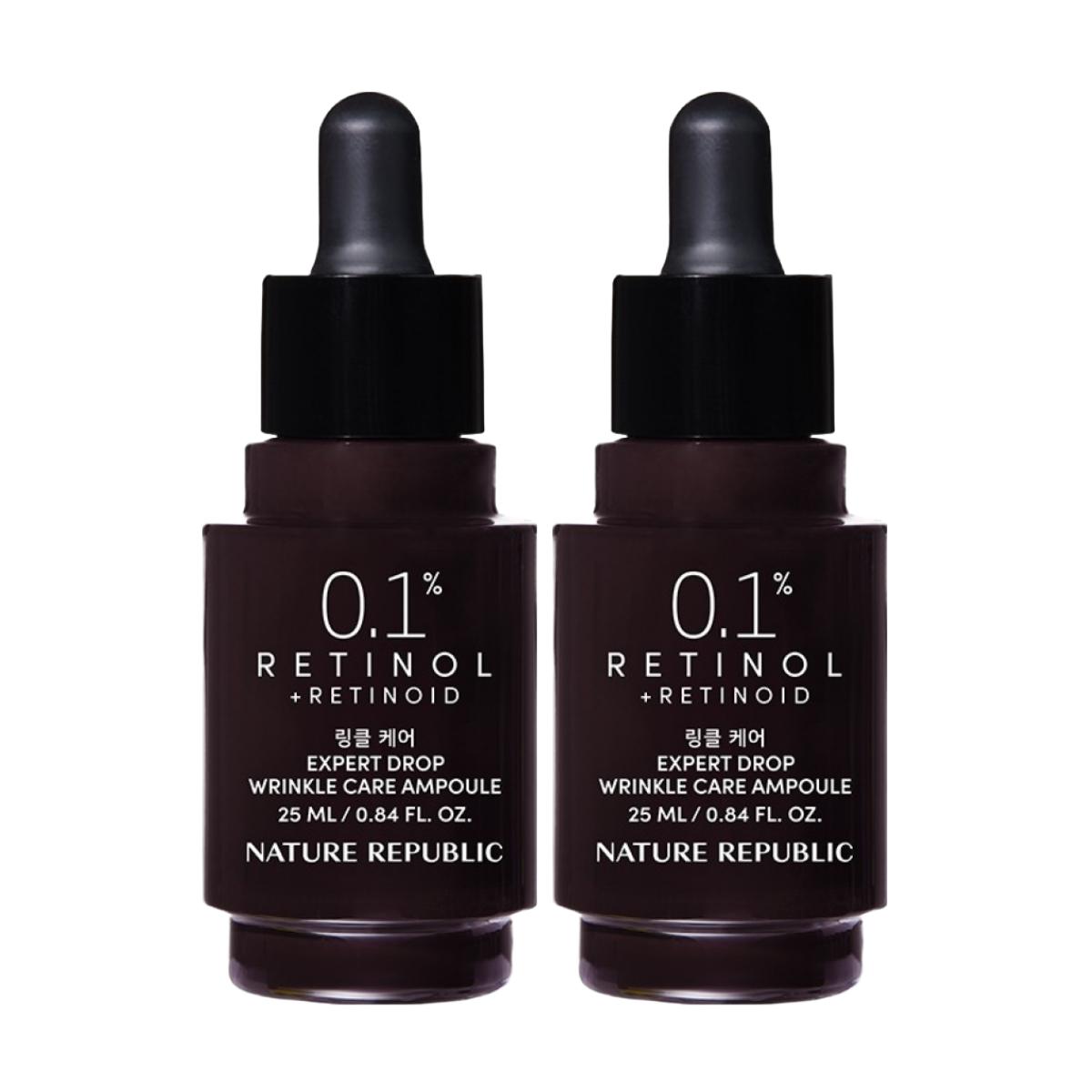 Nature Republic Expert Drop Wrinkle Care Ampoule Firming & Revitalizing 25ml x 2pcs