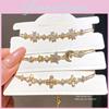 Light Luxury 18k Gold Plated Zircon Star Shape Bracelet For Women Gift Gift For Employees