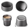 Double Wall Titanium Alloy Cup Lightweight Outdoor Drinking Cup  Home or Outdoor