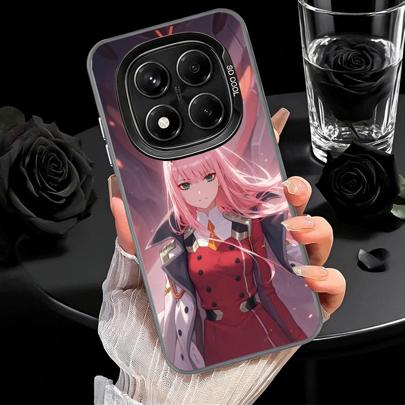 Darling Zero Two 02 Anime Soft Phone Case for Xiaomi Redmi Note 13 14 15 Pro Plus 12S 12 11S 11 11T 10S 10 Shockproof Cover Back