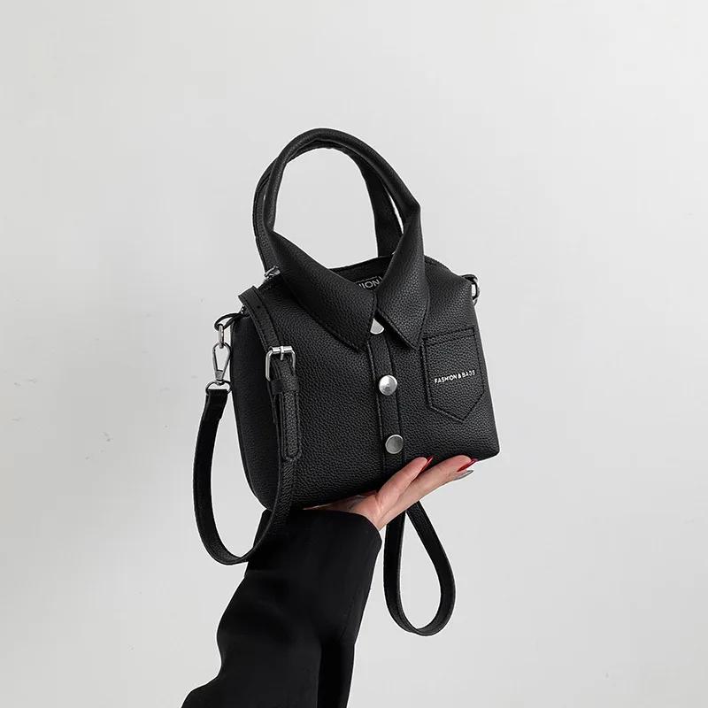 Pu Square Compact Shoulder And Crossbody Bags Zipper Unique Design High Quality Hand Bags For Women 2024 Designer Style Bolso
