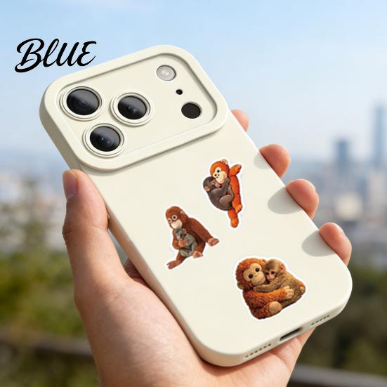 Inspirational Phrase Stickers 60Pcs Punch Monkey Cartoon Vinyl Sticker Set Fun Waterproof Laptop Decoration Decals for Laptops Water Bottles