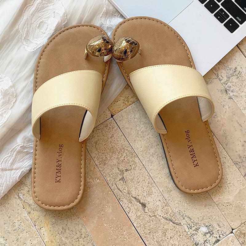 Fashion Flats Women Clip Toe Slippers Summer Casual Shoes Fashion Woman Sandals 2025 New Trend Brand Walking Cozy Beach Zapatillas Mujer
