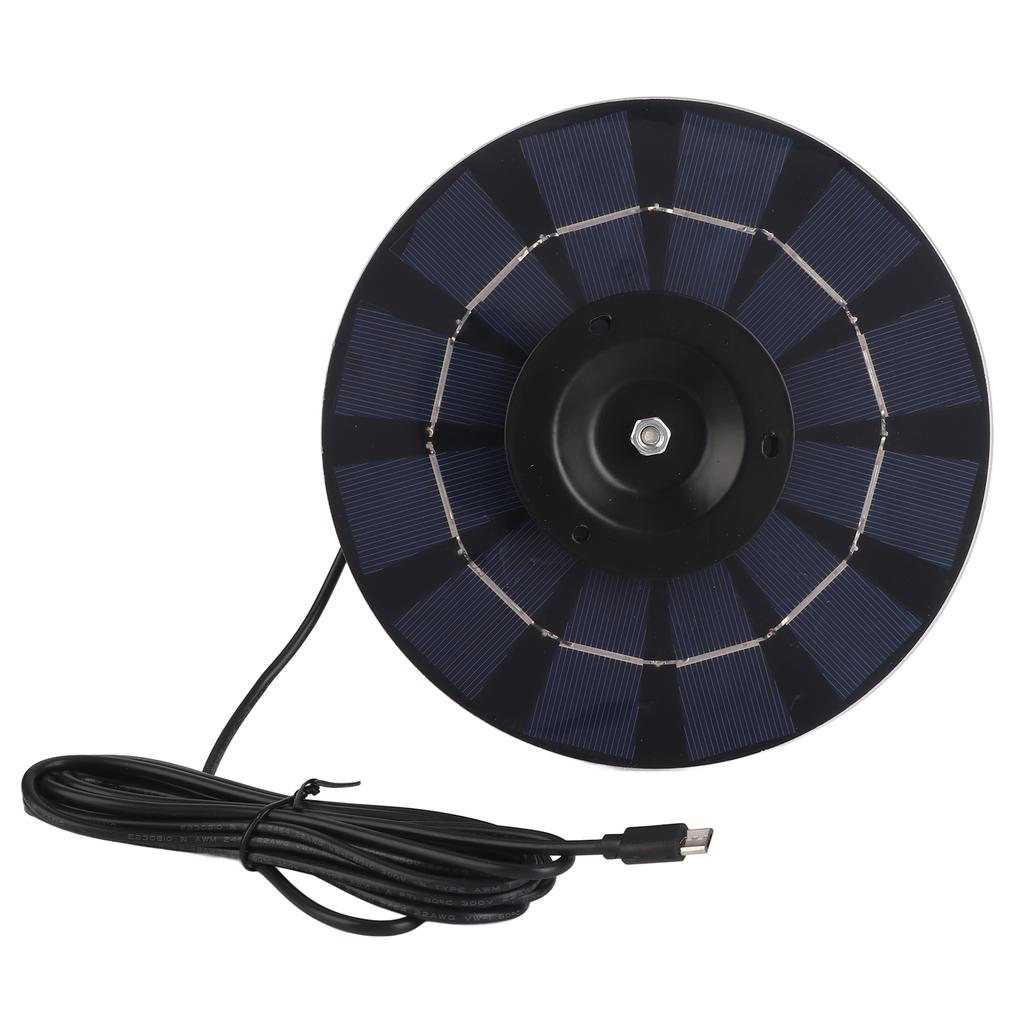 Solar Panel 5W Battery Charger Solar Panel Power Supply with 3 Meter Cable for Outdoor