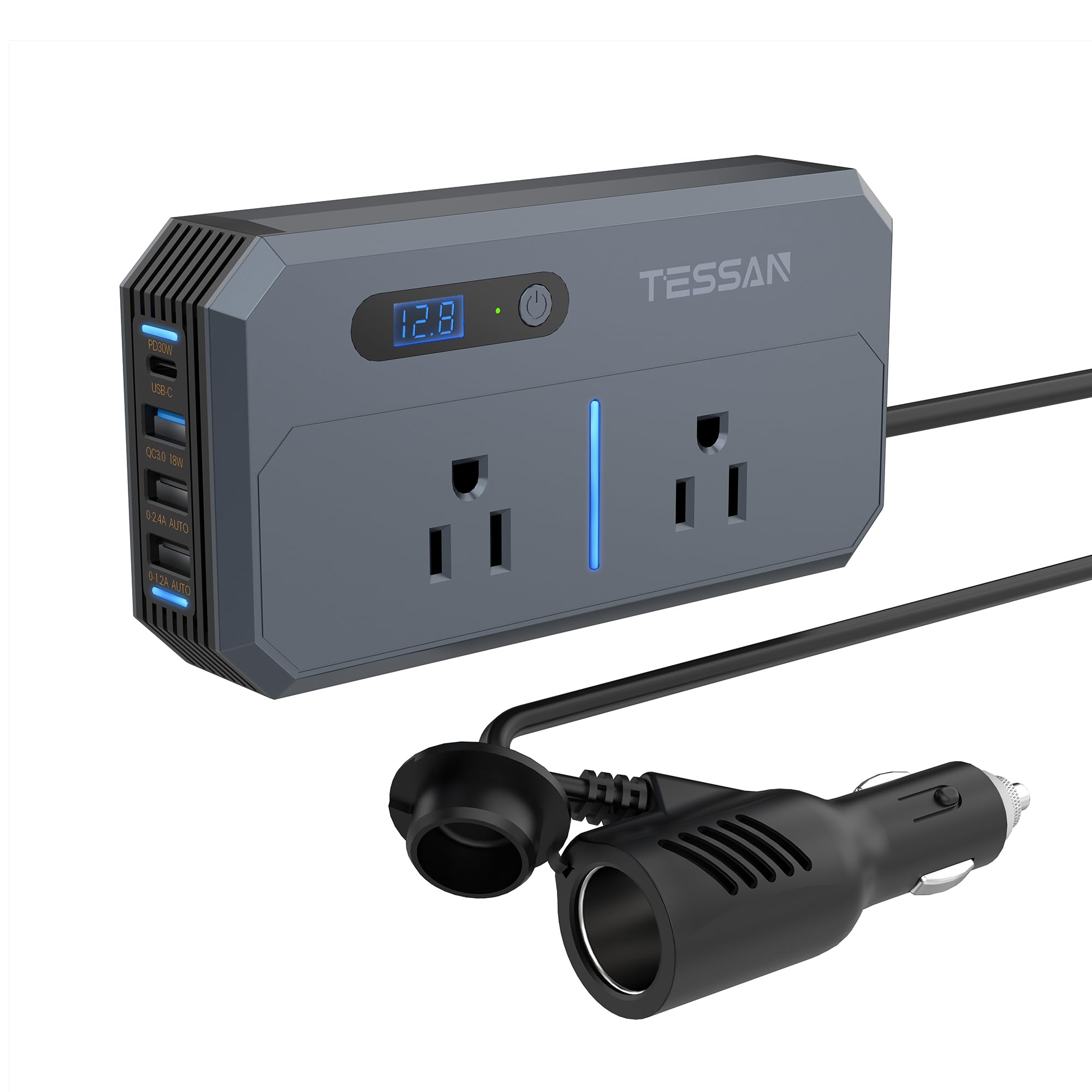 

Інвертор, 12 В, Автомобільний інвертор, 200 Вт, Розетка прикурювача, Розетка: Перетворює DC 11