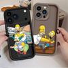 Phone Cover Case for Apple iPhone 17 Pro Max 16e 13 Mini 11 12 16 XR 14 Plus XS Air 15 The Simpsons Homer Bart