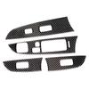 4x Carbon Fiber Interior Window Switch Panel Trim Cover For Lexus IS250 2006-10