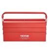 Tool Box 18-inch 3-Tier 5-Tray Folding Cantilever Toolbox with Handle