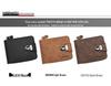 Men's Retro Chain Wallet with Lock Buckle, Multiple Card Slots, Coin Pocket, and Loose-Leaf Design