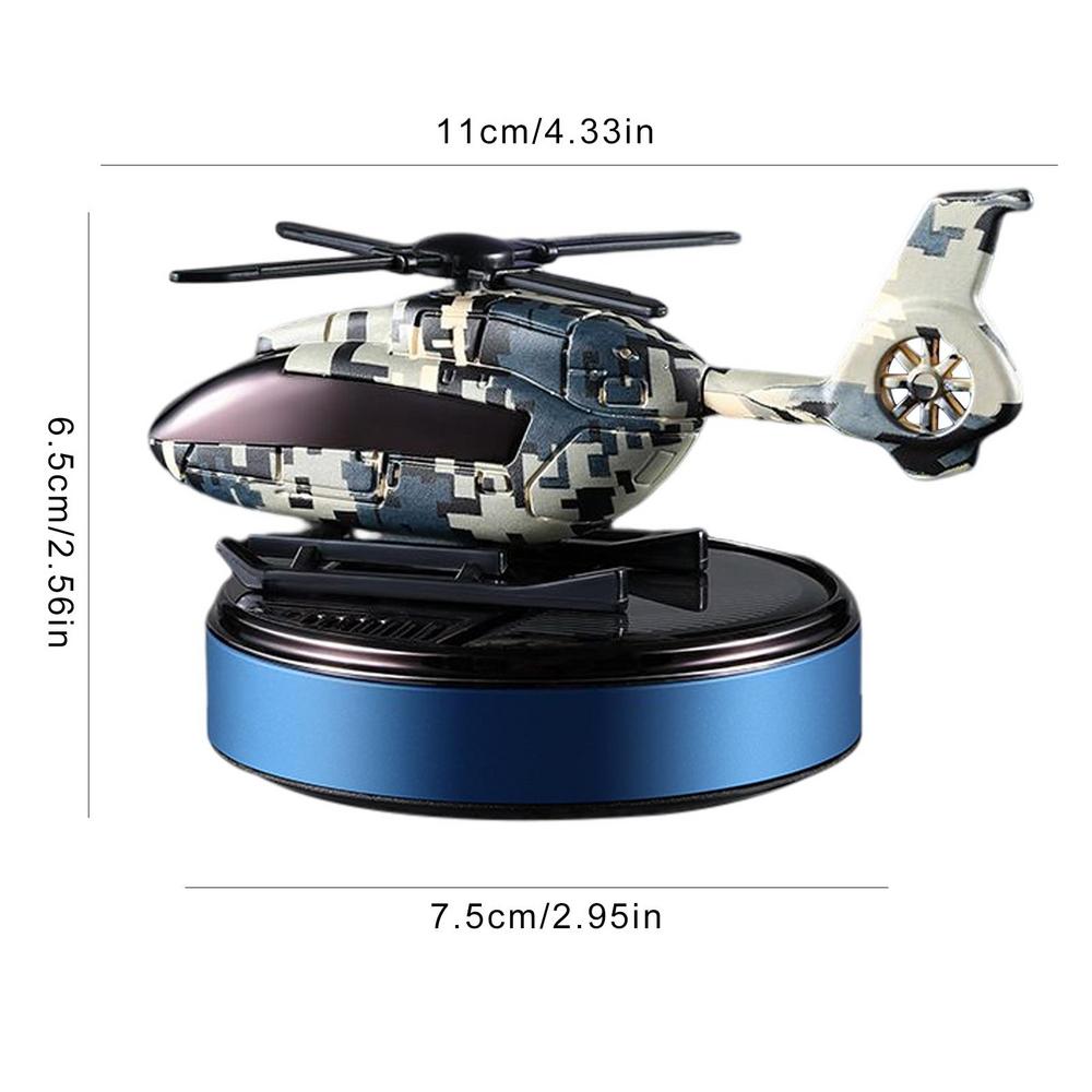 Samochodowy dyfuzor do perfum na energię słoneczną śmigłowiec helikopter zapach ozdoba odświeżacz powietrza do samochodu dyfuzor zapachowy dezodorant samochodowy