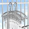 Space Saving Stainless Steel Hanger Strong Support Laundry Airer Hanger  Clothing Rack