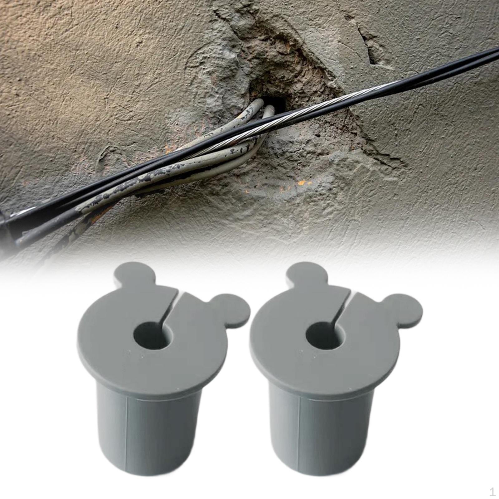 

Комплект из 2 комплектов втулок для ввода кабеля. Износостойкий комплект для прокладки настенной втулки из силикона.