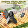 Solar Charging Portable Fan with Solar Panel Battery Operated Powered Outdoor Tent Fans For Hiking Fishing Picnic Emergency