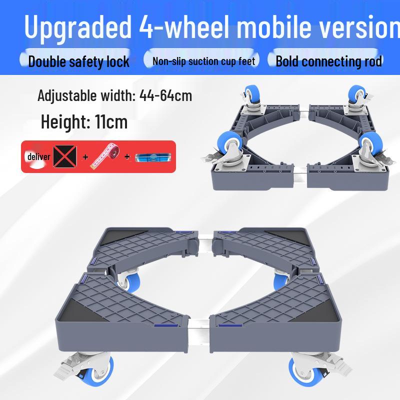 Suport de bază reglabil pentru mașină de spălat cu depozitare