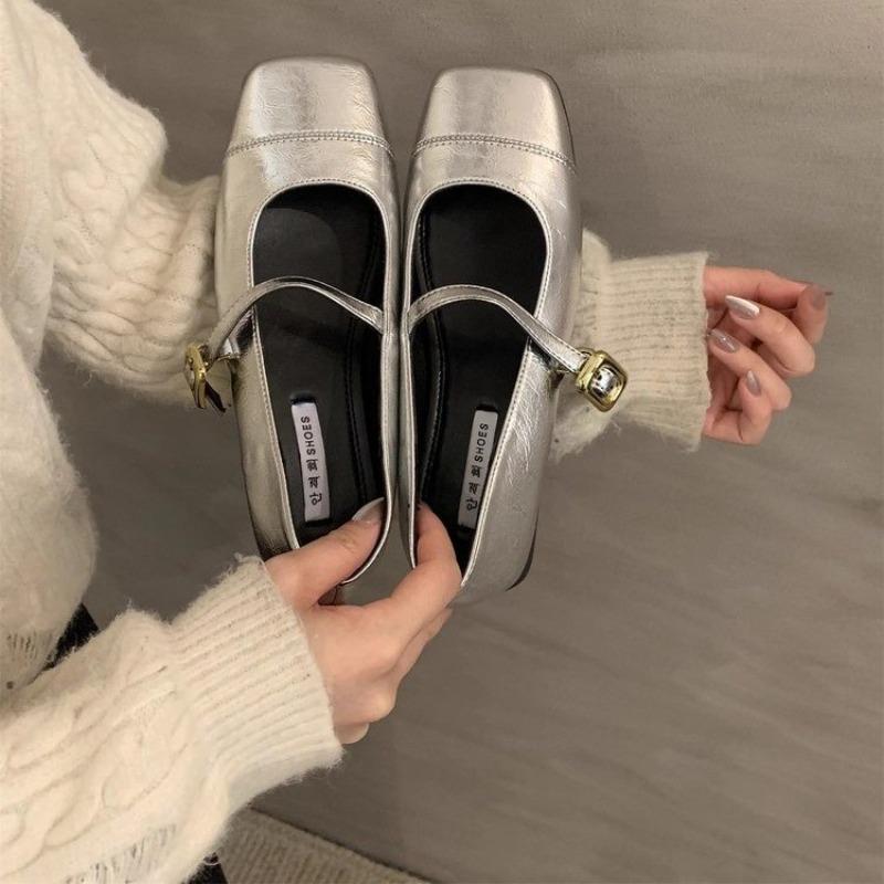 Fashion New Fashion Mary Jane Shoes for Women Retro Flat Women's Single Shoes Soft and Comfortable Ballet Shoes Women Zapatos De Mujer