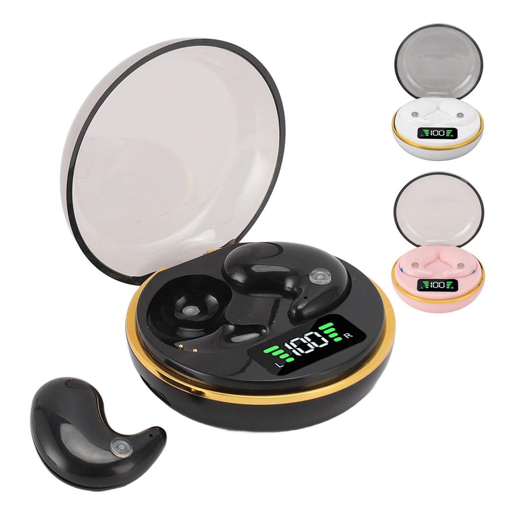 Bluetooth Earbuds with Digital Display Charging Case Stereo Wireless Earphones for Sleep Work Music