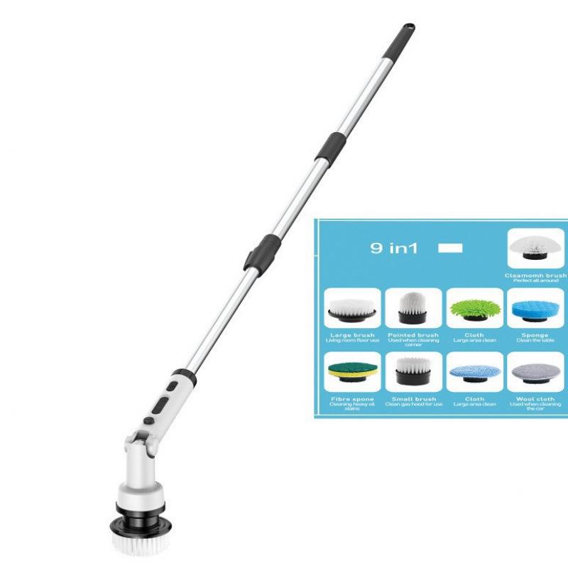 Electric Rotating Multi-functional Foldable Cleaning Brush for Kitchen and Bathroom