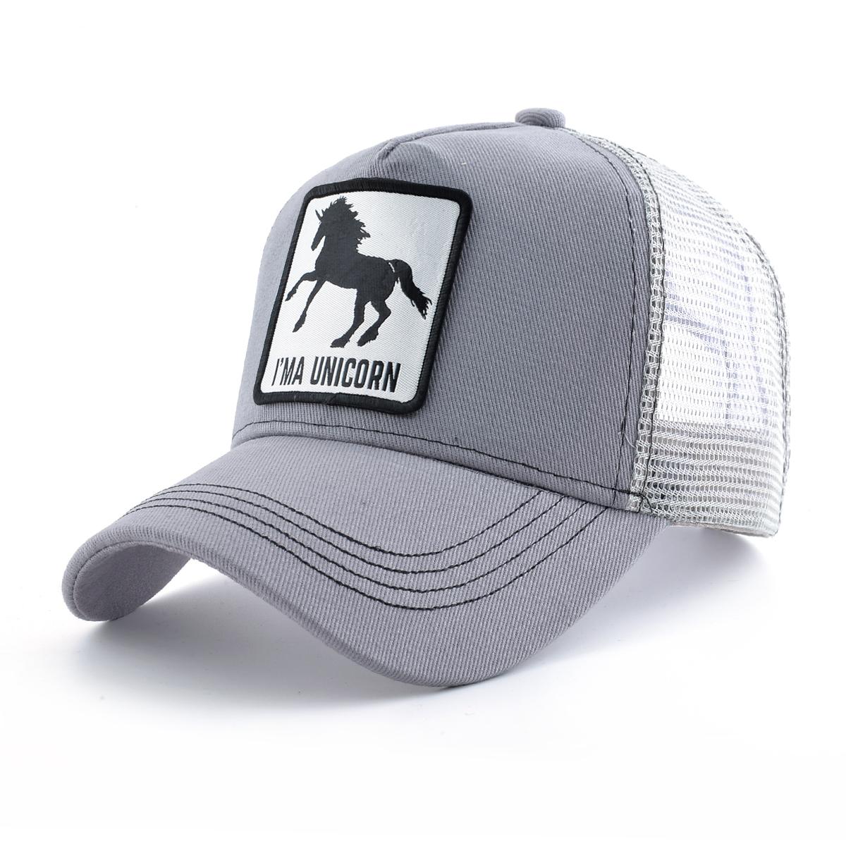 

Бейсболка с нашивкой в виде единорога, мужская бейсболка Snapback, кепка с козырьком на все времена, женская, черная, белая, повседневная 56-59CM