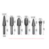 10pcs Rotary File Grinding Head Set Carbide Steel Double-Cut Electric Grinding Heads Carving File Polishing Drill Bit